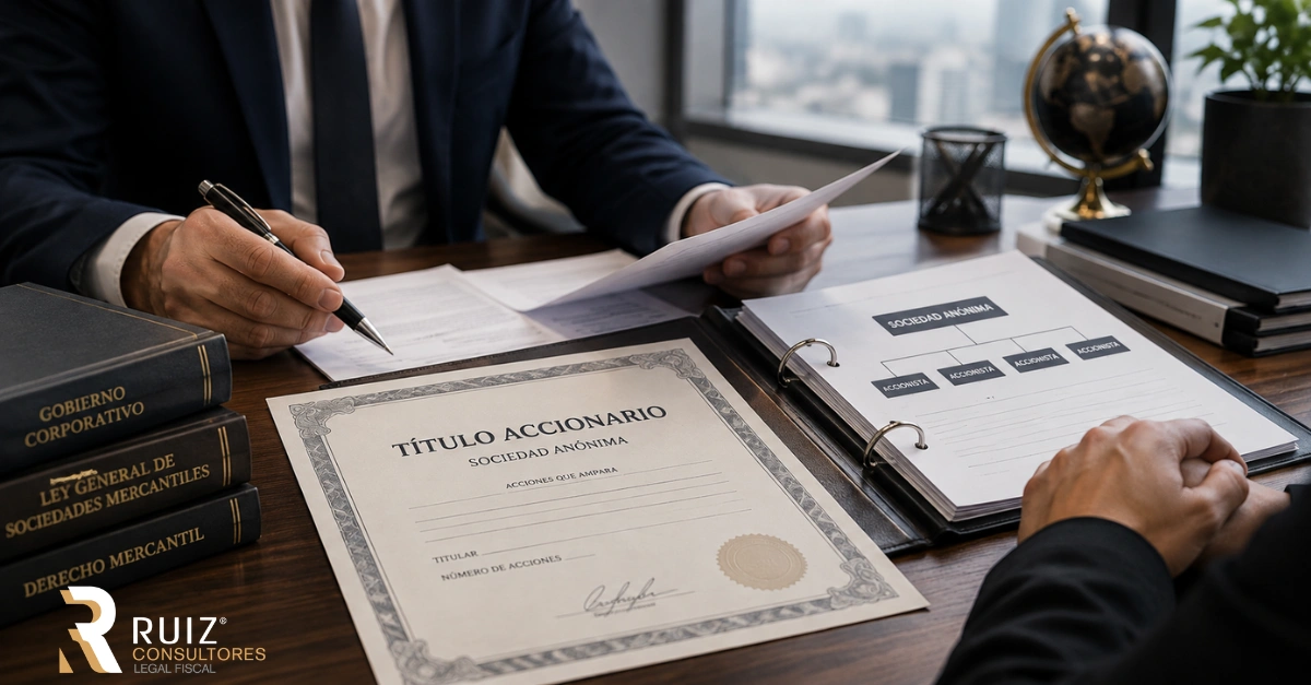 Títulos accionarios y certificados de aportación